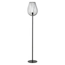Lampada da Terra con Paralume in Metallo E27 Ø27,5x159 cm  Nera