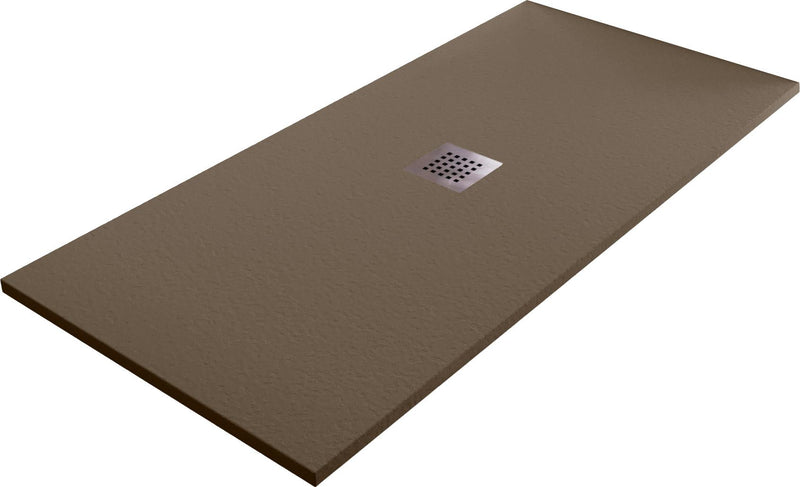 Piatto Doccia in Pietra Bonussi Ardesia Stone Central Marrone Varie Misure