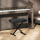 Sgabello per Pianoforte Pieghevole e Regolabile 60x32x53-63 cm in Pelle PU Nero   