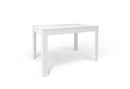 Tavolo Allungabile 120/170x80x75 cm Ossido Bianco e Ossido Bianco   