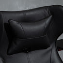 Sedia da Gaming Girevole Reclinabile in Similpelle  Nera