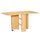 Platzsparender Klapptisch aus Naturholz 140x80x74 cm