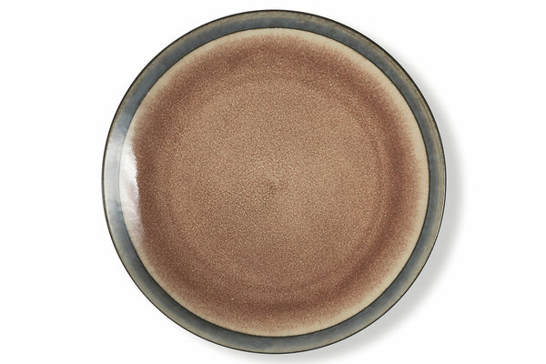 acquista Set mit 6 Speisetellern Ø27,5 cm in Villa d'Este Home Tivoli Brown Stoneware Bahamas