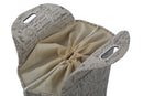 Cestone Home Bag Writings Ø40x45 cm Cotone