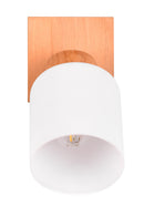 Applique da Interno Attacco E14 in Legno naturale Naturale