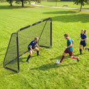 Porta da Calcio 3 x 2 m con Rete Robusta e Telaio in Metallo Stabile      