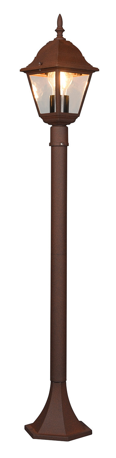 Lampada Palo da Esterno Attacco E27 in Alluminio Ruggine prezzo