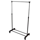Appendiabiti in metallo estensibile con ruote 83x41x87 max h162 cm