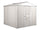 Gartenbox Haus aus Stahlblech Werkzeughalter 275x175x215 cm Enaudi Weiß