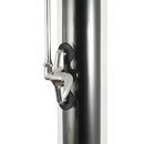 Doccia Solare da Giardino 28L Miscelatore e Lavapiedi ATI Docce N Grigio Antracite