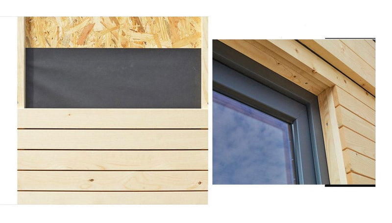 Casetta Abitabile da Giardino 4,97x4,97m Senza Pavimento con Pareti Isolanti Decor Home 21m²