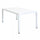 Milo Tisch 150x90x74 h cm in Weißaluminium