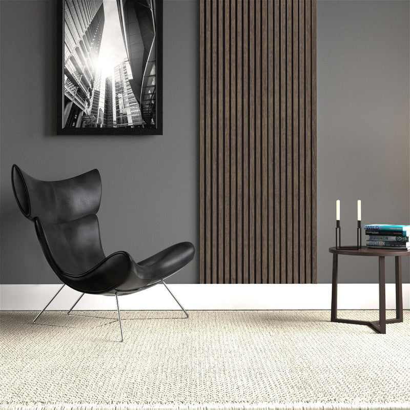 Set 5 Pannelli Fonoassorbenti per Interno da Parete 57,25x1,9x120 cm in MDF e Carta Melaminica Rovere 