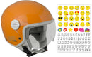 Casco Demi-Jet per Bambini Visiera Sagomata CGM Havana Smile 205S Arancione 