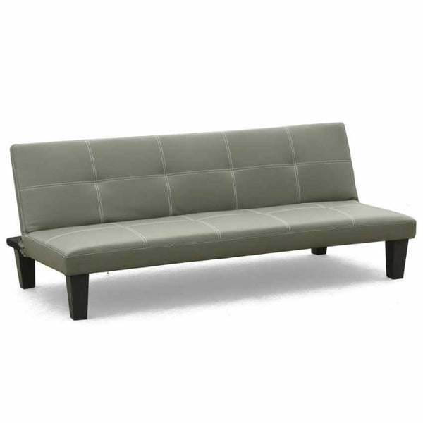 prezzo Schlafsofa 175 x 80 x 69 cm in grauem Kunstleder