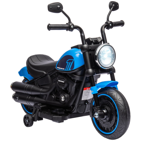 Moto Elettrica per Bambini 6V Blu e Nero sconto