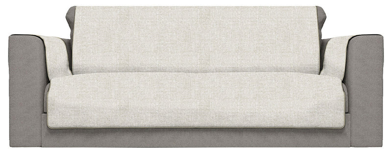 Copridivano con Copri Braccioli in Poliestere Beige Varie Misure