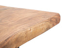 Tavolo da Pranzo Yellowstone 180x90x77 cm in Legno di Acacia e in Ferro Marrone e Nero