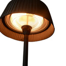 Stufa Elettrica ad Infrarossi da Esterno Ø50xh205 cm 1500W in Alluminio e Acciaio Nero