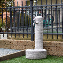 Fontana da Giardino Senza Rubinetto in Cemento Granulato di Marmo Brumano Nocciola