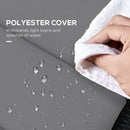 Cuscino per Sdraio e Lettino Prendisole  con Lacci di Fissaggio  in Tessuto Grigio Chiaro