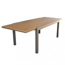 Tavolo Cayman Allungabile 160/240x95x75 h cm in Alluminio Taupe