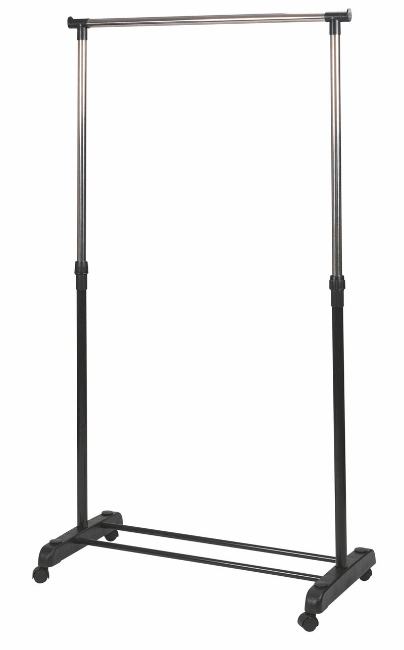 Stender Appendiabiti Singolo 88x43x170 cm in Metallo e Plastica Nero