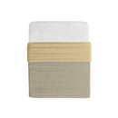 Trapuntino Double Face Estivo 100gr Tinta Unita in Microfibra Tortora/Panna Varie Misure