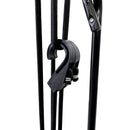 Carrello Trolley Spesa Portapacchi 40,5x48x97 cm in Acciaio Nero      