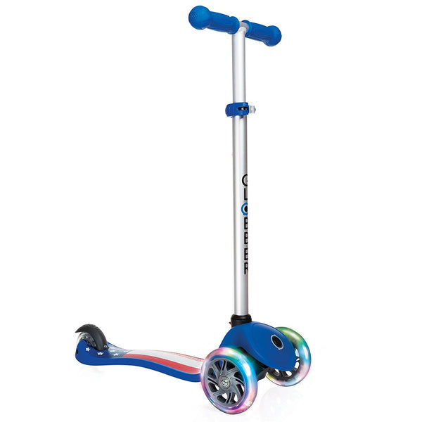 3-Rad-LED-Roller 3 Höhen max. 50 kg Globber FIRST Fantasy leuchtet in USA-Blau prezzo