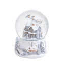 Carillon di Natale Casa con Sfera Ø 12,5 cm in Resina e Vetro