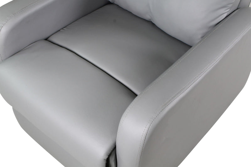 Poltrona Alzapersona Elettrica 1 Motore in Similpelle Vandi Grigia