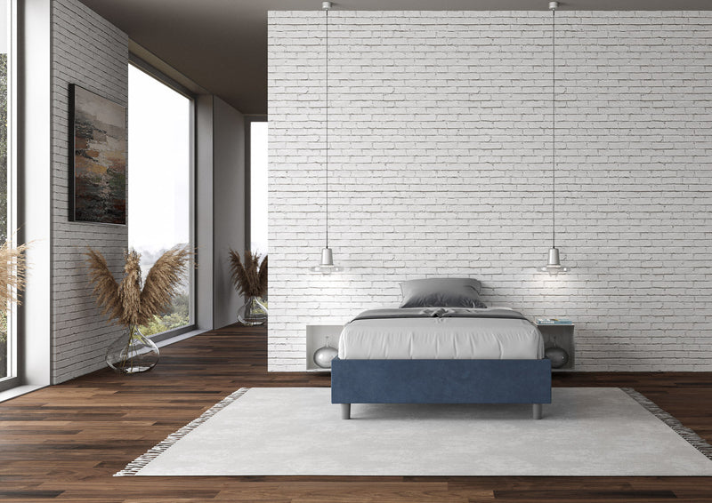 Letto Matrimoniale Francese Azelia Blu Varie Misure