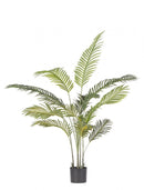 Set 2 Piante Artificiali di Kenzia Ø90x120 cm in Plastica con Vasi Verde