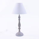 Lampada da Tavolo Ø23xH51 cm in Metallo Grigio