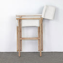 Set 2 Sedie Regista Pieghevoli 57x53xH87 cm in legno di acacia Brindisi Ecrù