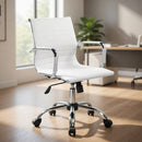 Sedia Poltrona Direzionale da Ufficio in Similpelle Tosini Dallas Bianco