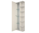 Mobile a Colonna 1 Anta Battente 6 Ripiani 142,5x47,5x18 cm TFT Ibiza Bianco Opaco