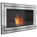Camino a Bioetanolo da Parete 110x65 cm Flig Miami 110 Con Vetro