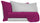 Satz Bettlaken oben und unten und Kissenbezüge Doubleface Fuchsia/Hellgrau