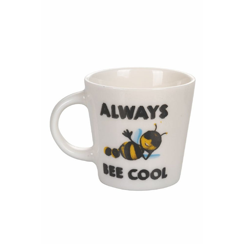 Set 6 Tazzine da Caffè Ø5,5x5,5 cm in New Bone China VdE Tivoli 1996 Bee Positive