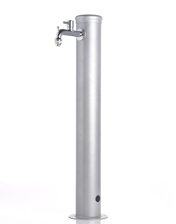 sconto Gartenbrunnen mit Wasserhahn Belfer 42/AR Aluminium