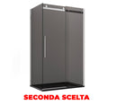 Box Doccia angolare 150x75 cm 1 anta Scorrevole in Cristallo Fumè 8mm H195 Bonussi elise Seconda Scelta