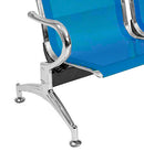 Panca per Sala d'Attesa 2 Posti in Acciaio Blu