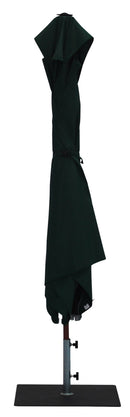 Ombrellone da Giardino 3x2 m Palo Ø38 mm in Alluminio Effetto Legno Tessuto Poliestere Trend Wood Verde