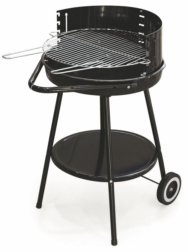 prezzo Runder Holzkohlegrill Ø50 cm mit Soriani Sun-day Black Wheels