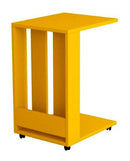 Tavolino da divano 37x45x67 cm Edi porta pc e riviste mostarda