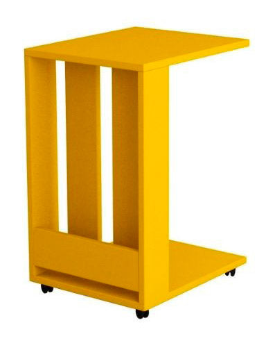 Tavolino da divano 37x45x67 cm Edi porta pc e riviste mostarda prezzo