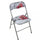 Schmaler klappbarer Gartenstuhl 44 x 45 x 79 h cm aus London Steel