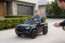 Macchina Elettrica per Bambini Licenza Land Rover Defender Small 12V con Telecomando Nero